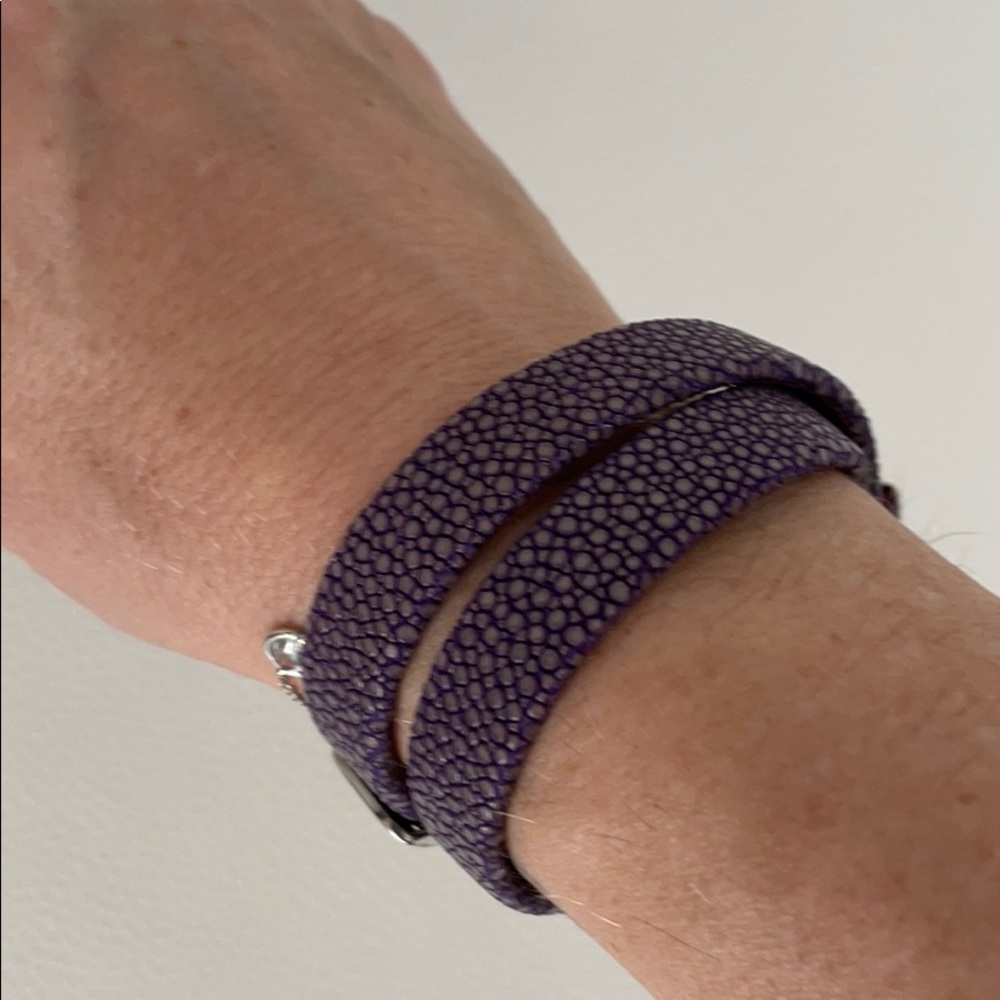 DANNIJO Purple Stingray Wrap Bracelet